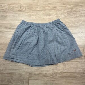 Vintage Y2K Hollister Blue White Micro Dot Cotton Mini Skirt Sz 9‎ Preppy